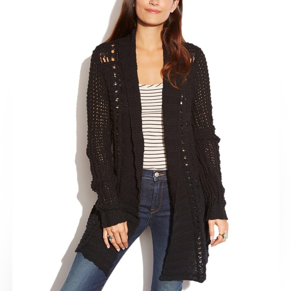 Lucky Brand Shawl Collar Cardigan - Picture 1 of 13